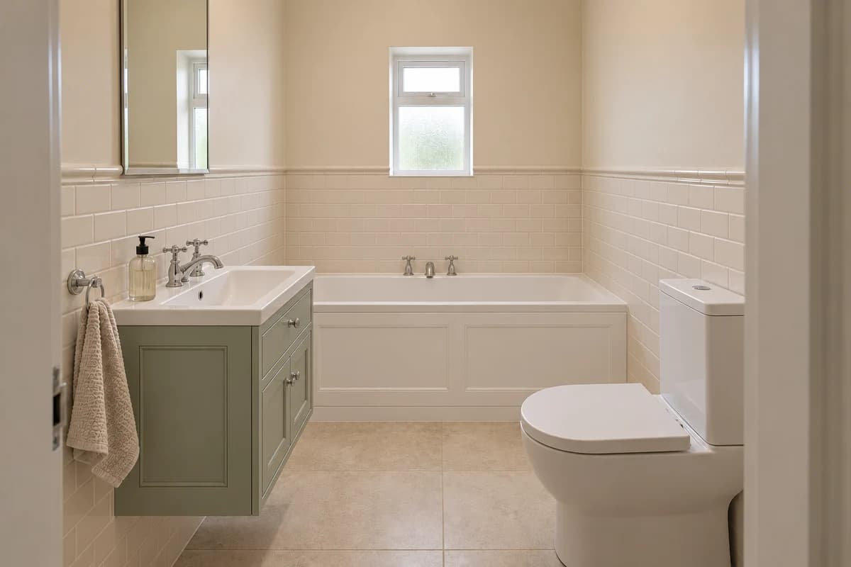 Illustration: the same room in a classic, traditional style