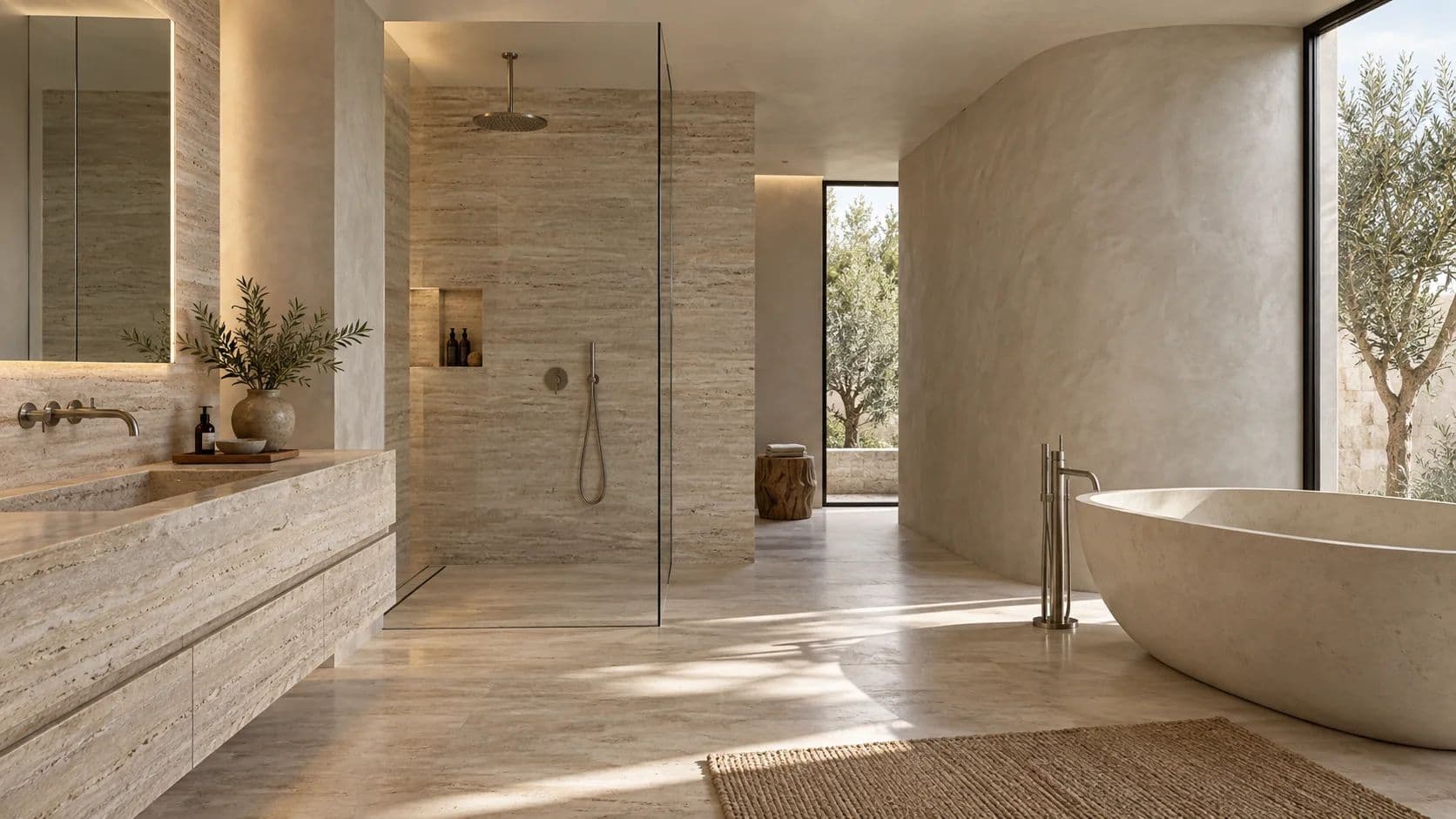 Illustration: a Contemporary Spa bathroom