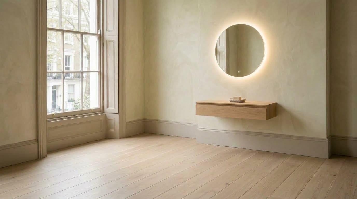Illustration: lit mirror
